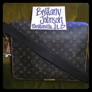 Louis Vuitton Abesses Computer Messenger Bag